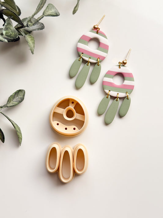 Organic Dangle III Set Drill Guides Clay Cutter