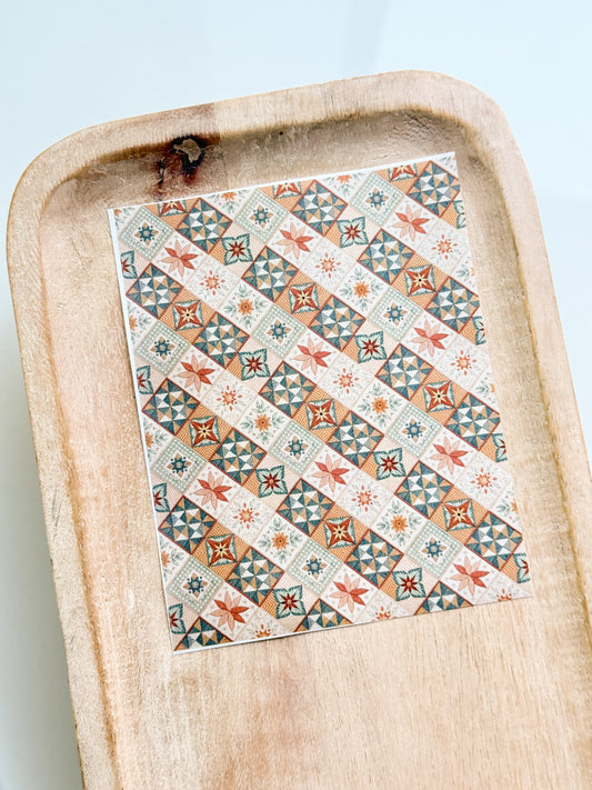 Quilted 7 Transfer Sheet