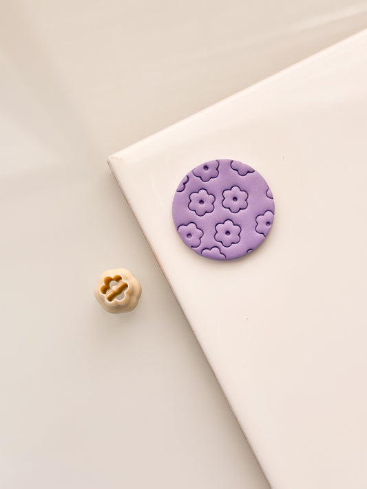 Little Flower Clay Stamp
