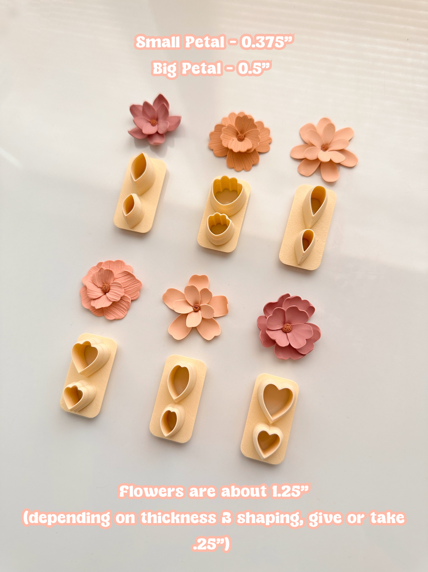 Emporte-pièces XL Petal Duo Plates pour argile