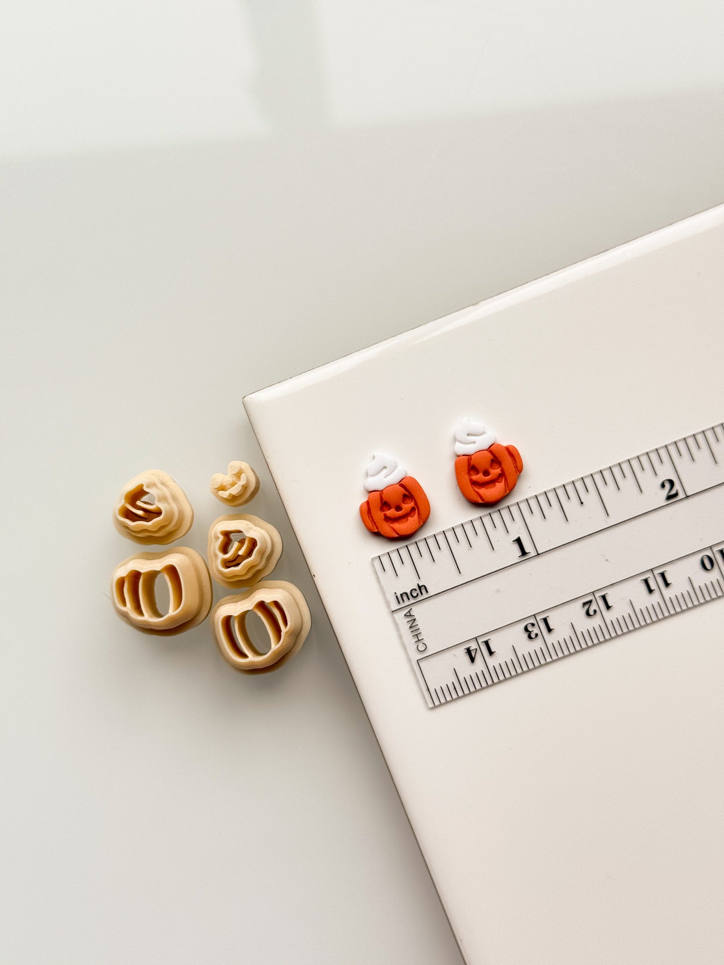 Studs Pumpkin Mugs Clay Cutter + Stamp Set