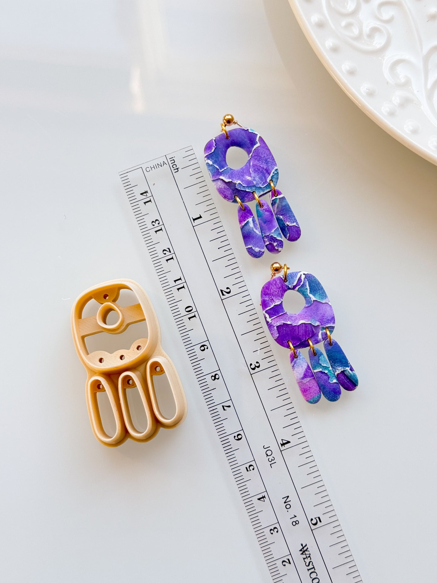 Organic Square Dangle II Drill Guides Clay Cutter