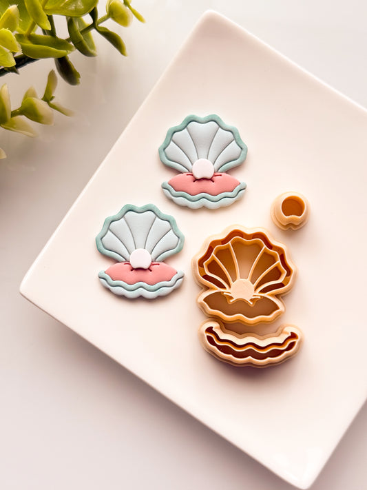 Open Clam Shell Clay Cutter Set