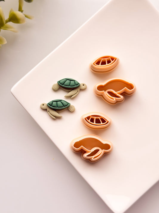 Turtle Builder Mirrored Clay Cutter Set