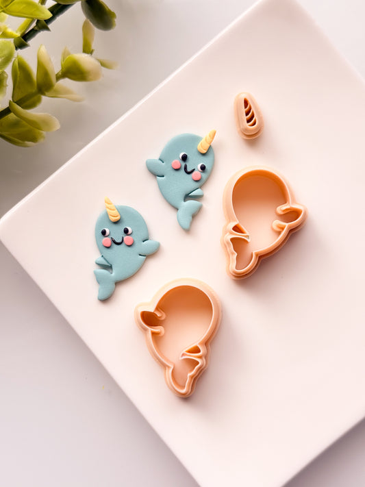 Narwhal Builder Mirrored Clay Cutter Set