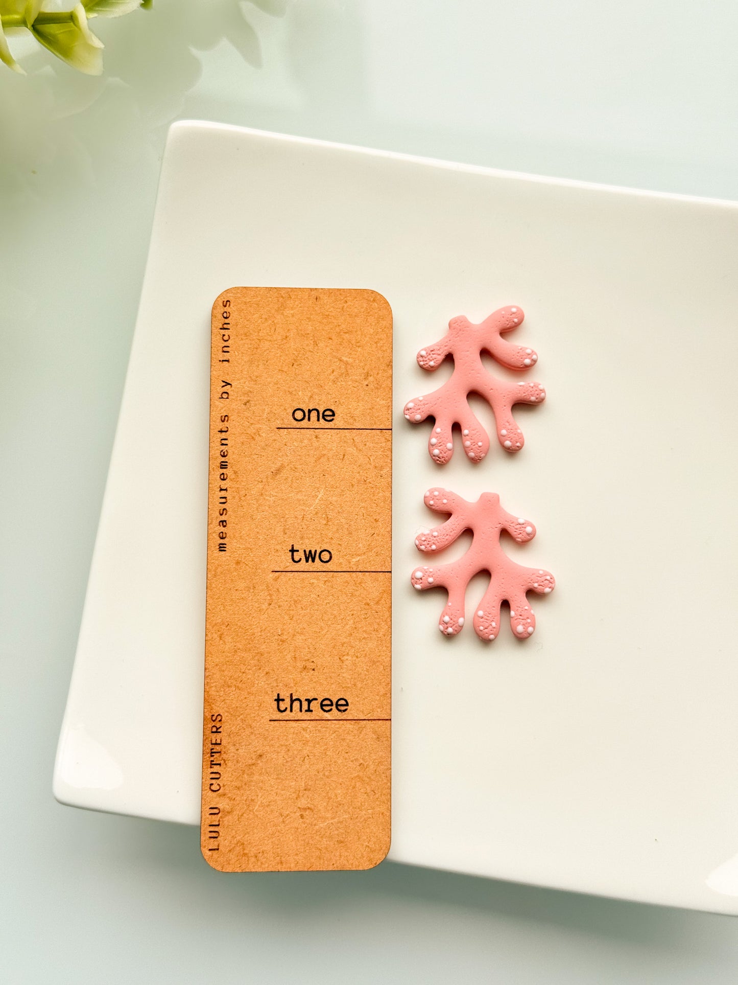 Coral Mirrored Clay Cutter Set