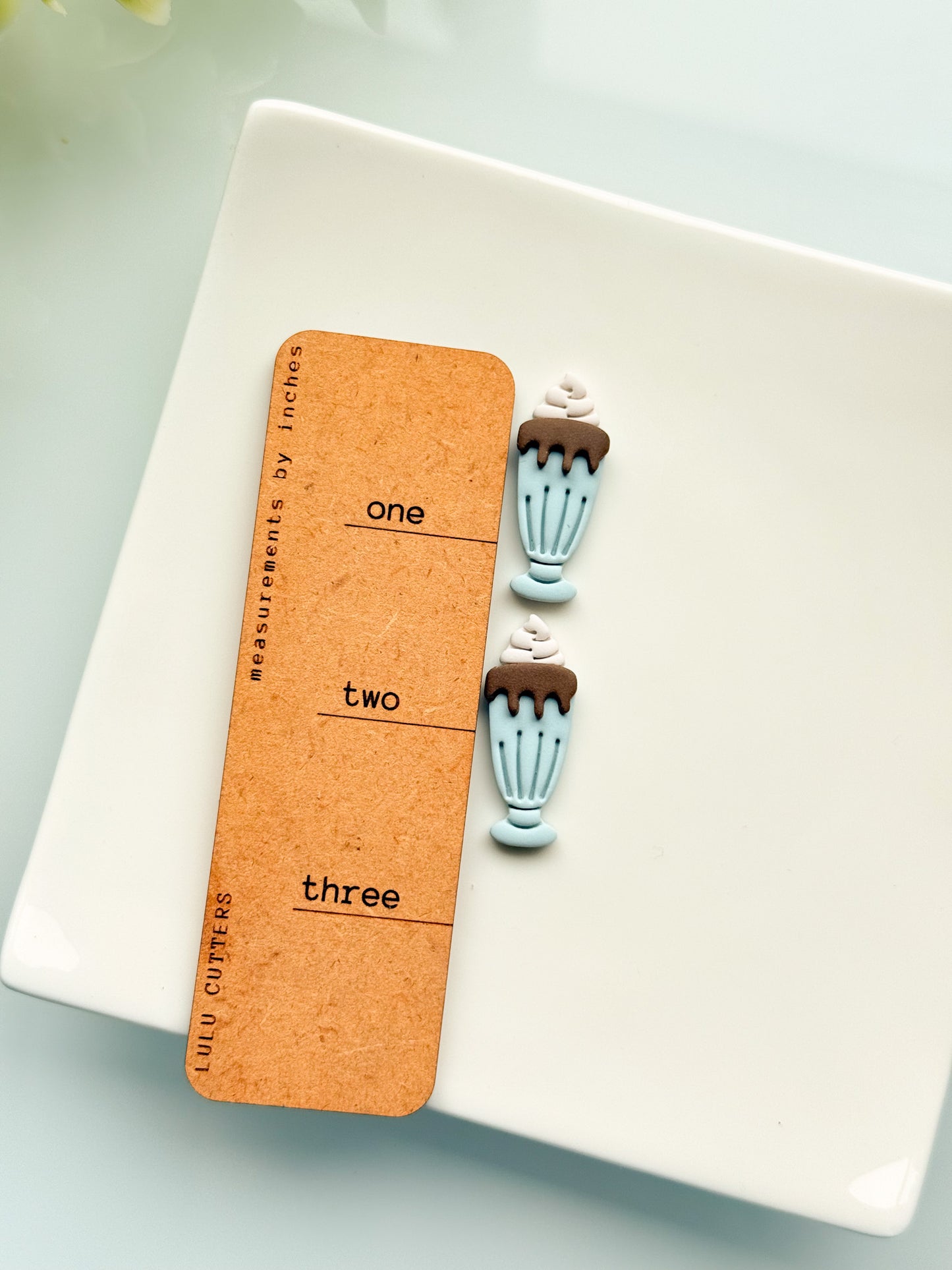 Ice Cream Sundae Builder Mirrored Clay Cutter Set