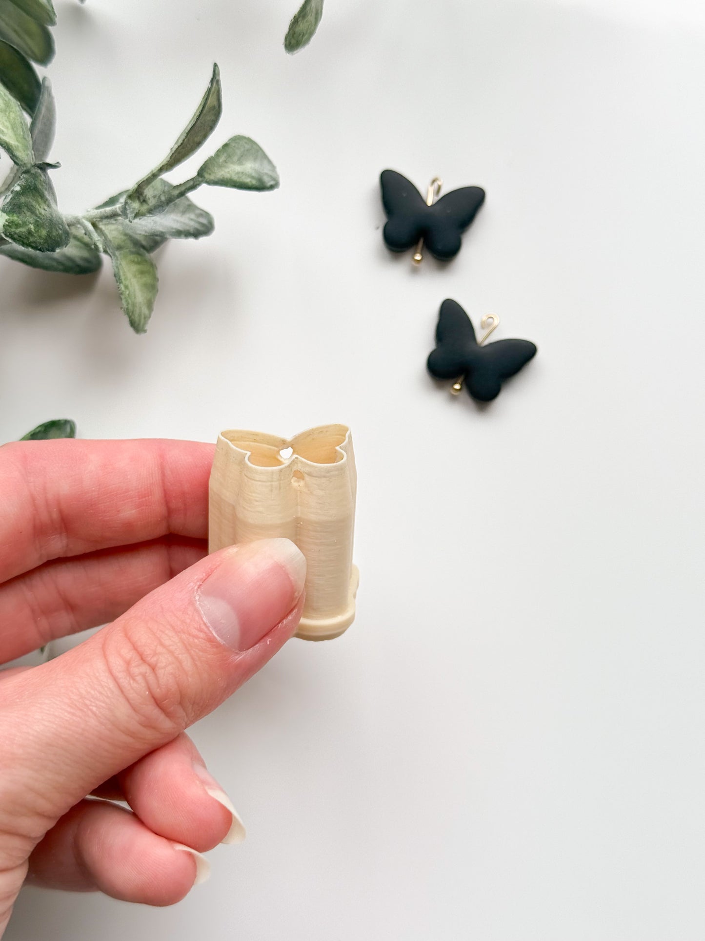 Butterfly Bead With Guide Holes Extra Tall Clay Cutter