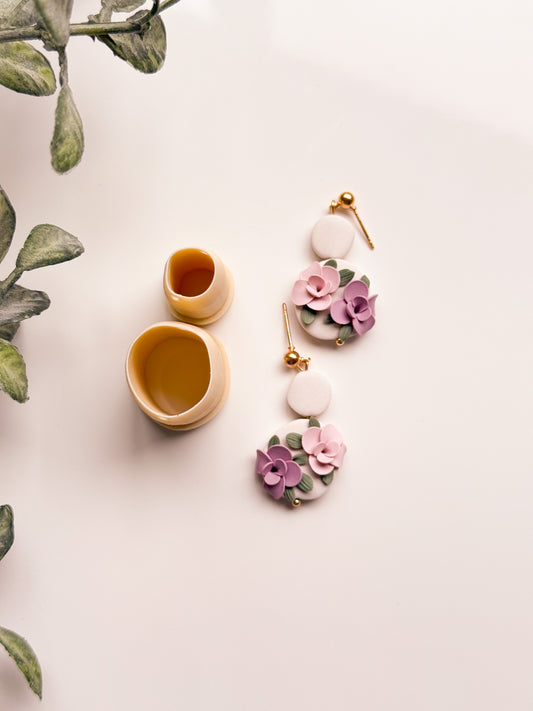 Organic Circles Bead WIth Guides Clay Cutter Set Extra Tall