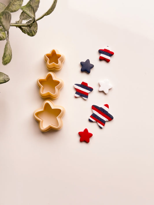 Rounded Stars Clay Cutter