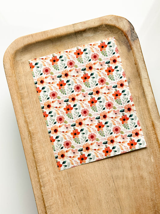 Summer Flowers Transfer Sheet