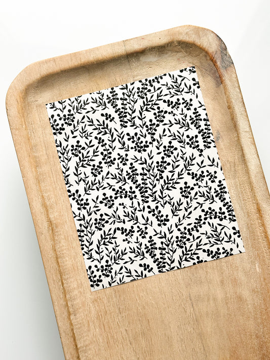 Feuille de transfert BW Flowers 5