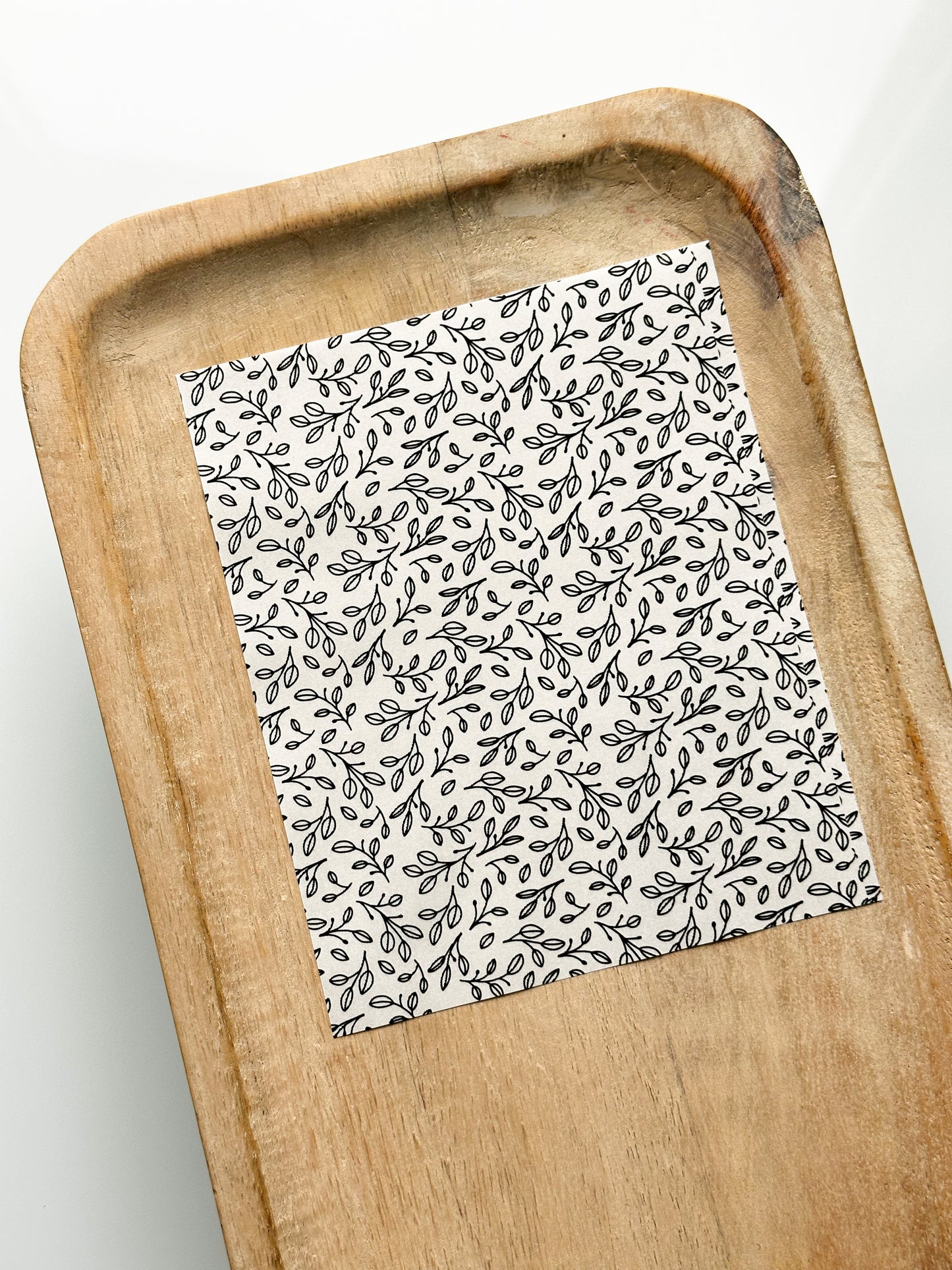 BW Leaves 1 Transfer Sheet