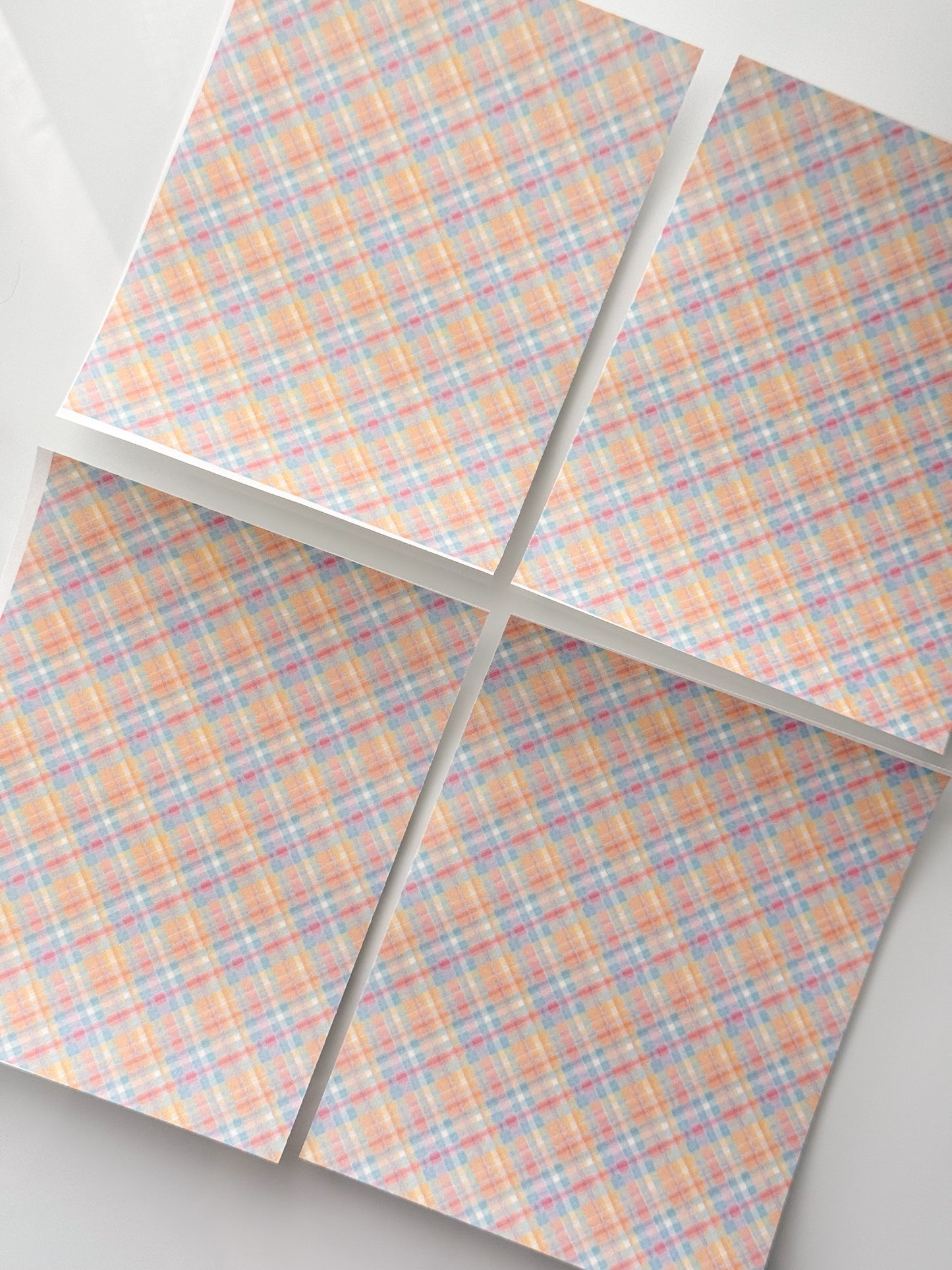 Rainbow Plaid 3 Transfer Sheet Single Or 4 Pack