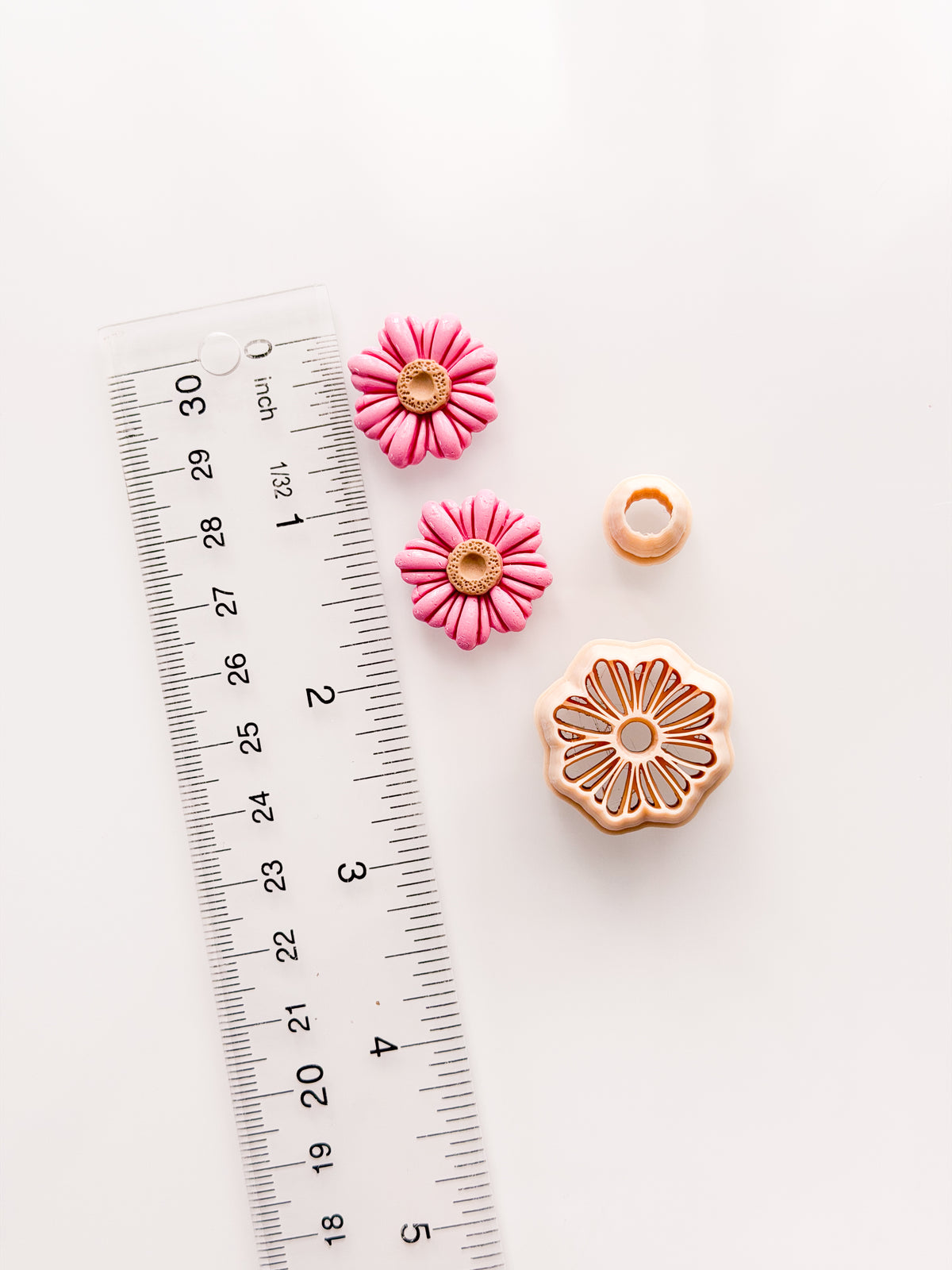 Mini Embossed Flower Clay Cutter Polymer
