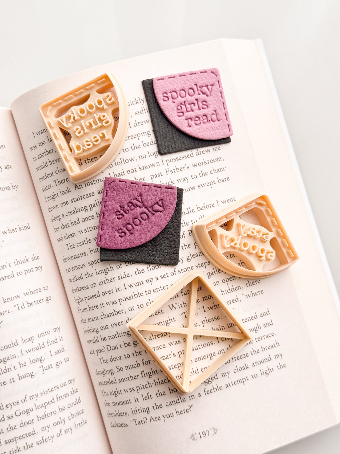 Halloween/Fall Sayings Bookmark Clay Cutter