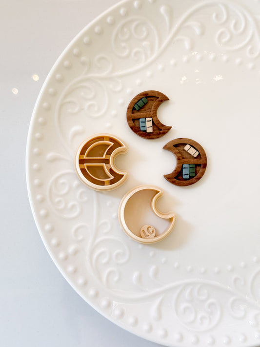 Moon Bookshelf Clay Cutter Set