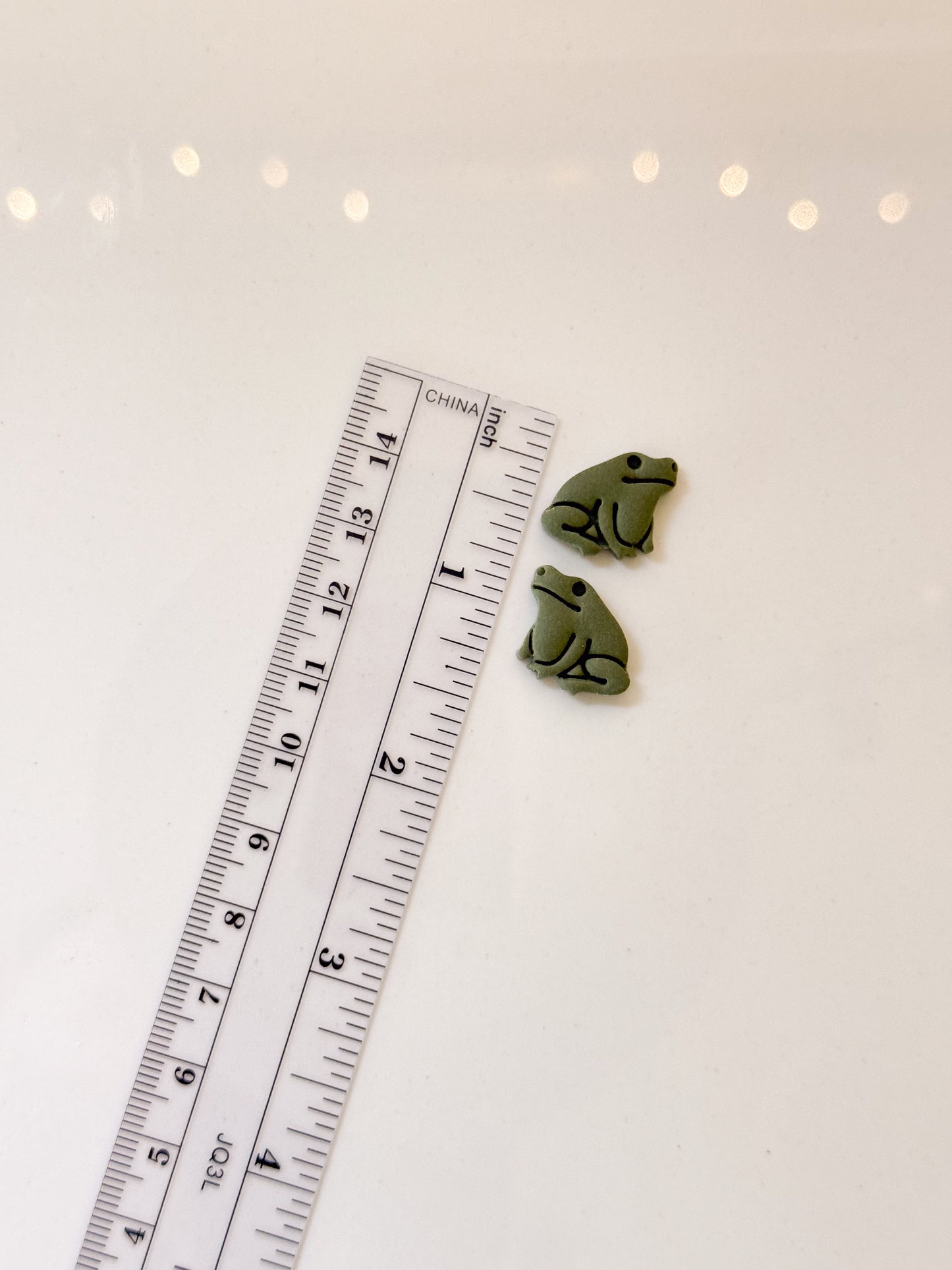 Frog Studs Mirrored Clay Cutter