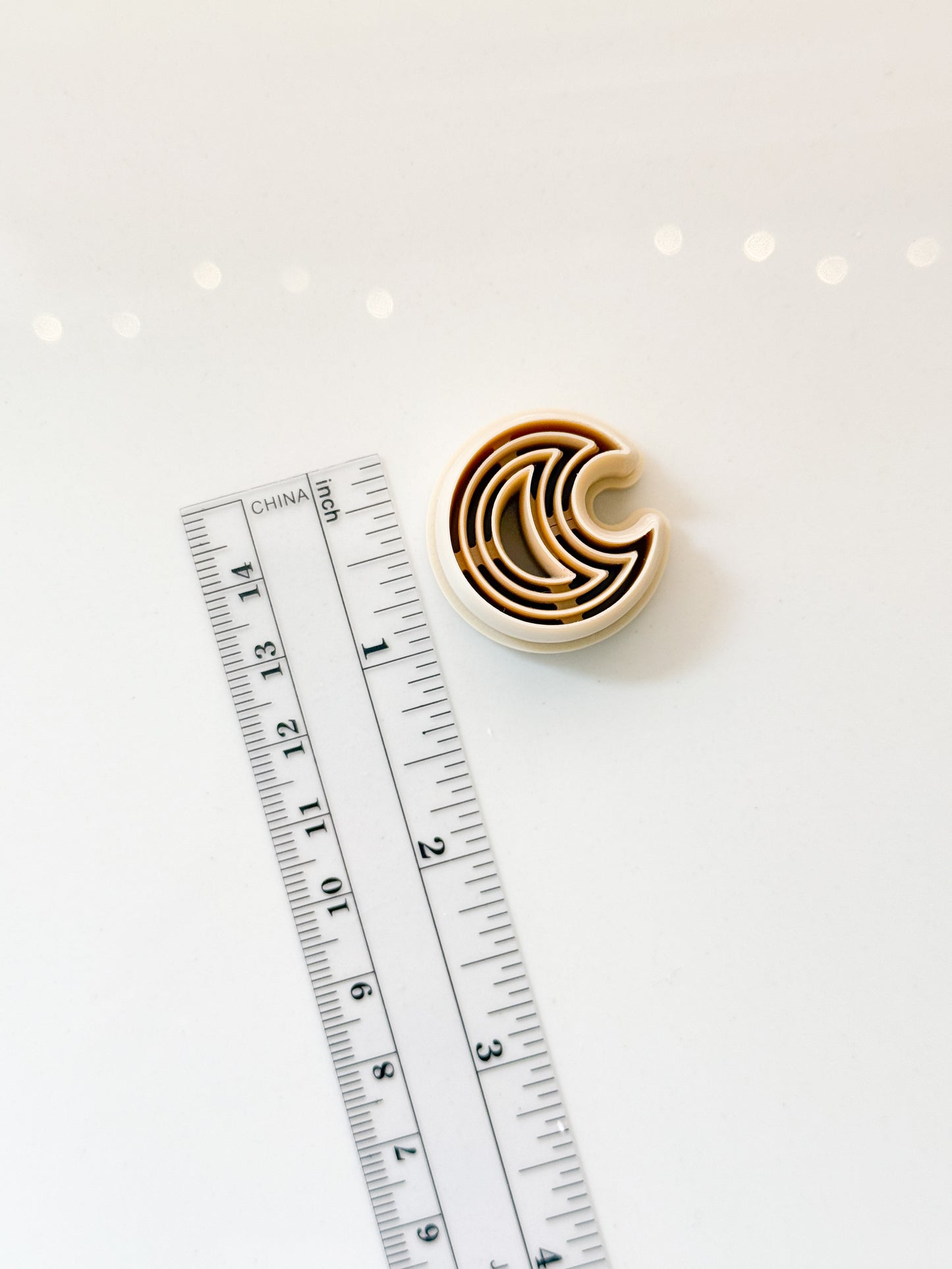 Extruded Moon Clay Cutter