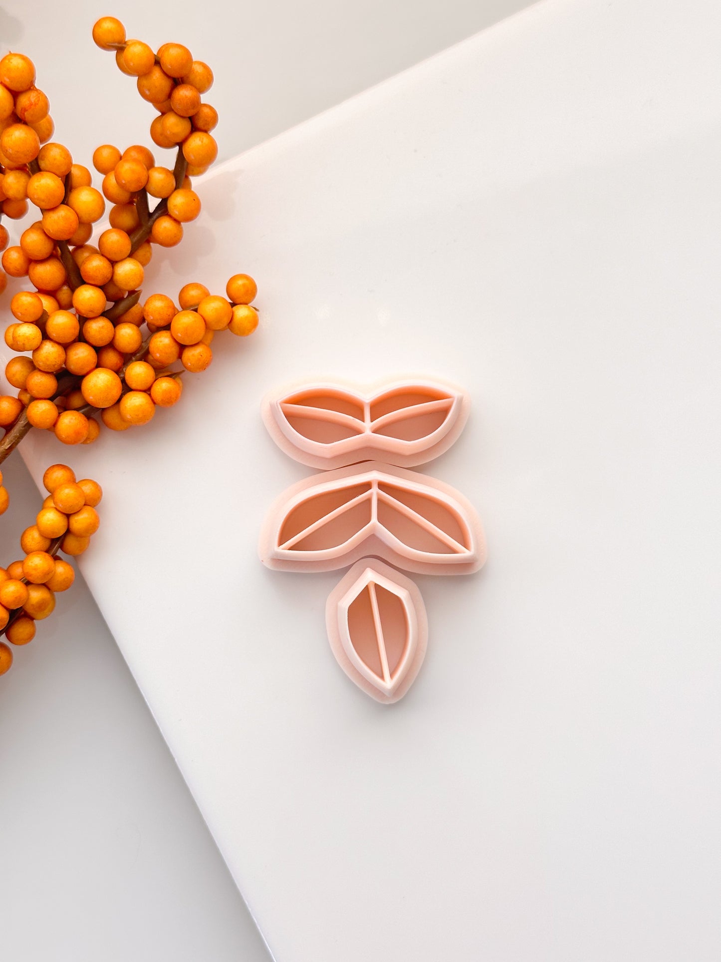 3 Piece Leaf Dangle Clay Cutter Set