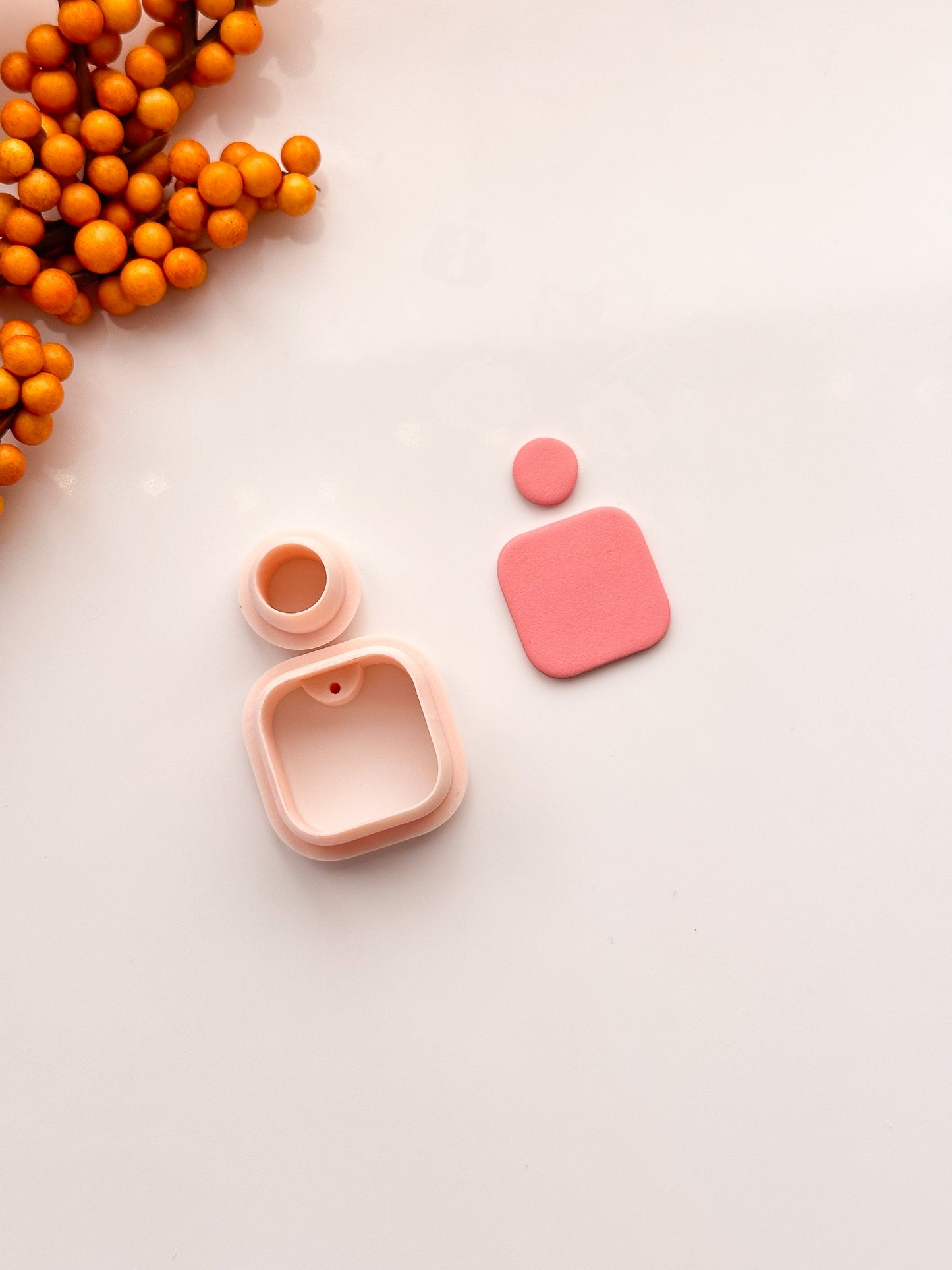 Square + Circle Clay Cutter Set - Drill Guides