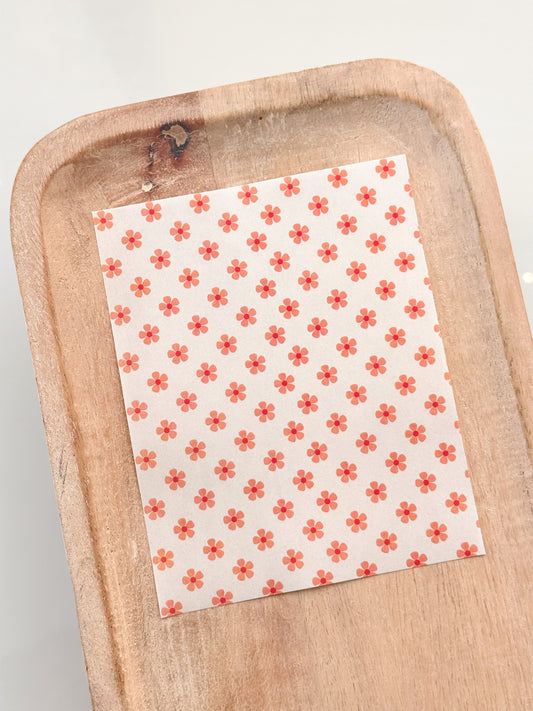 Feuille de transfert motif fleur 2