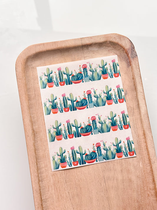 Cactus 3 Transfer Sheet