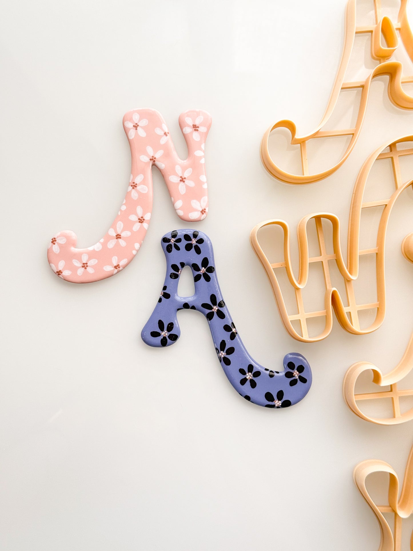 Fancy Bubble Letters For Polymer Clay Pottery Ceramics Clay Cutters