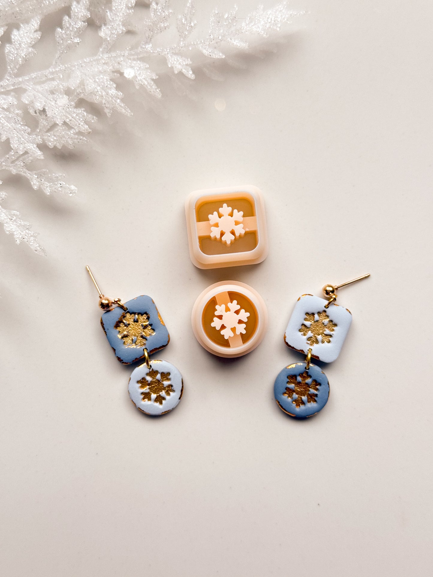 Snowflake Dangle Clay Cutter Set