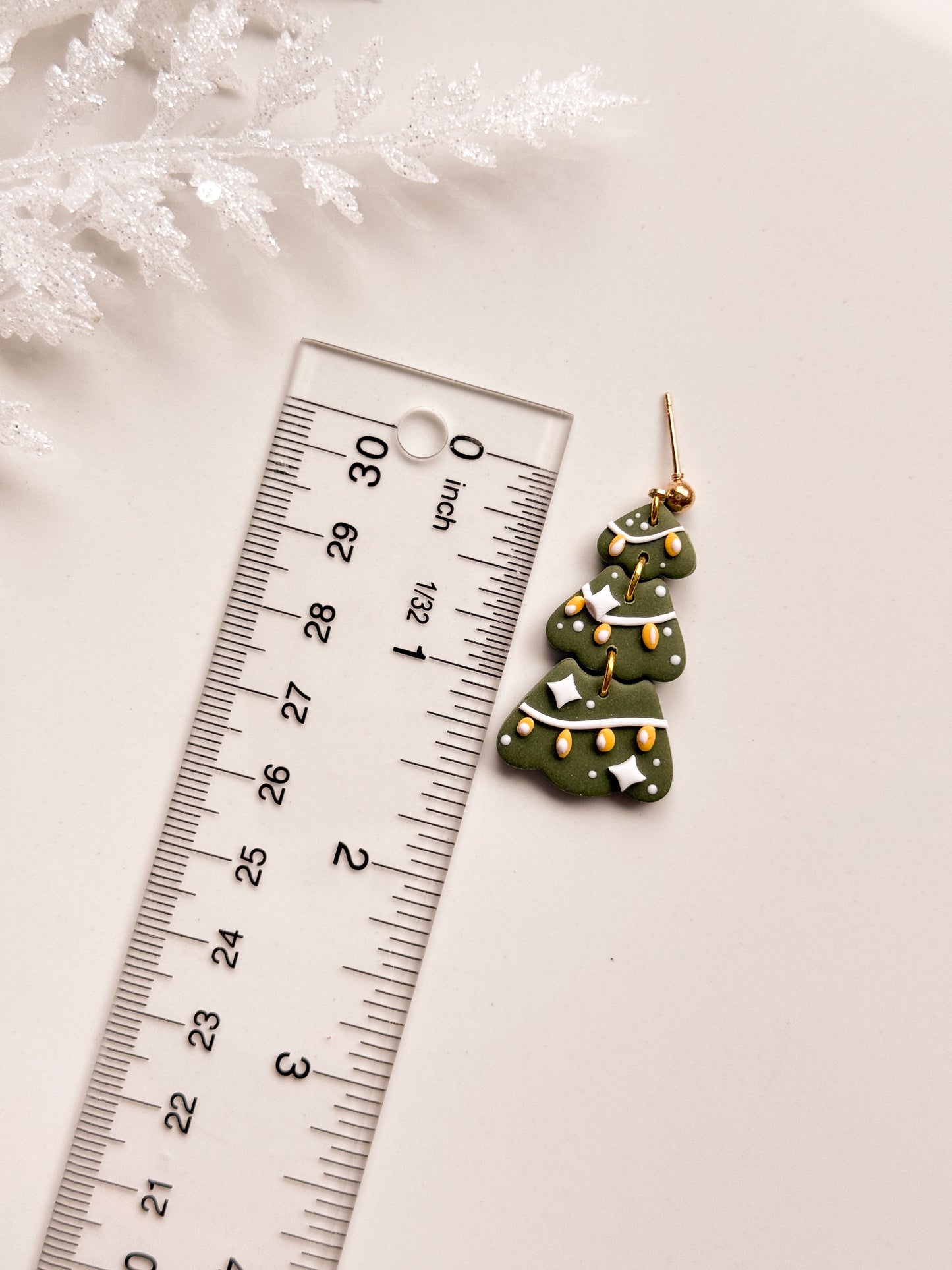 Festive Tree Dangle Clay Cutter Set - Drill Guides