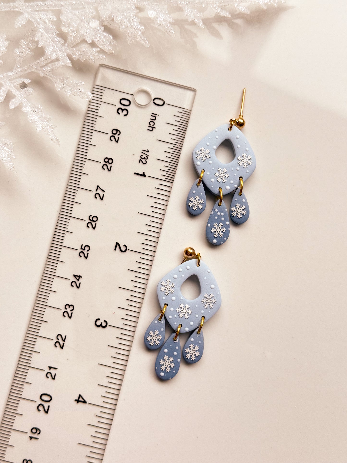 Winter Dangle Clay Cutter Set - Drill Guides