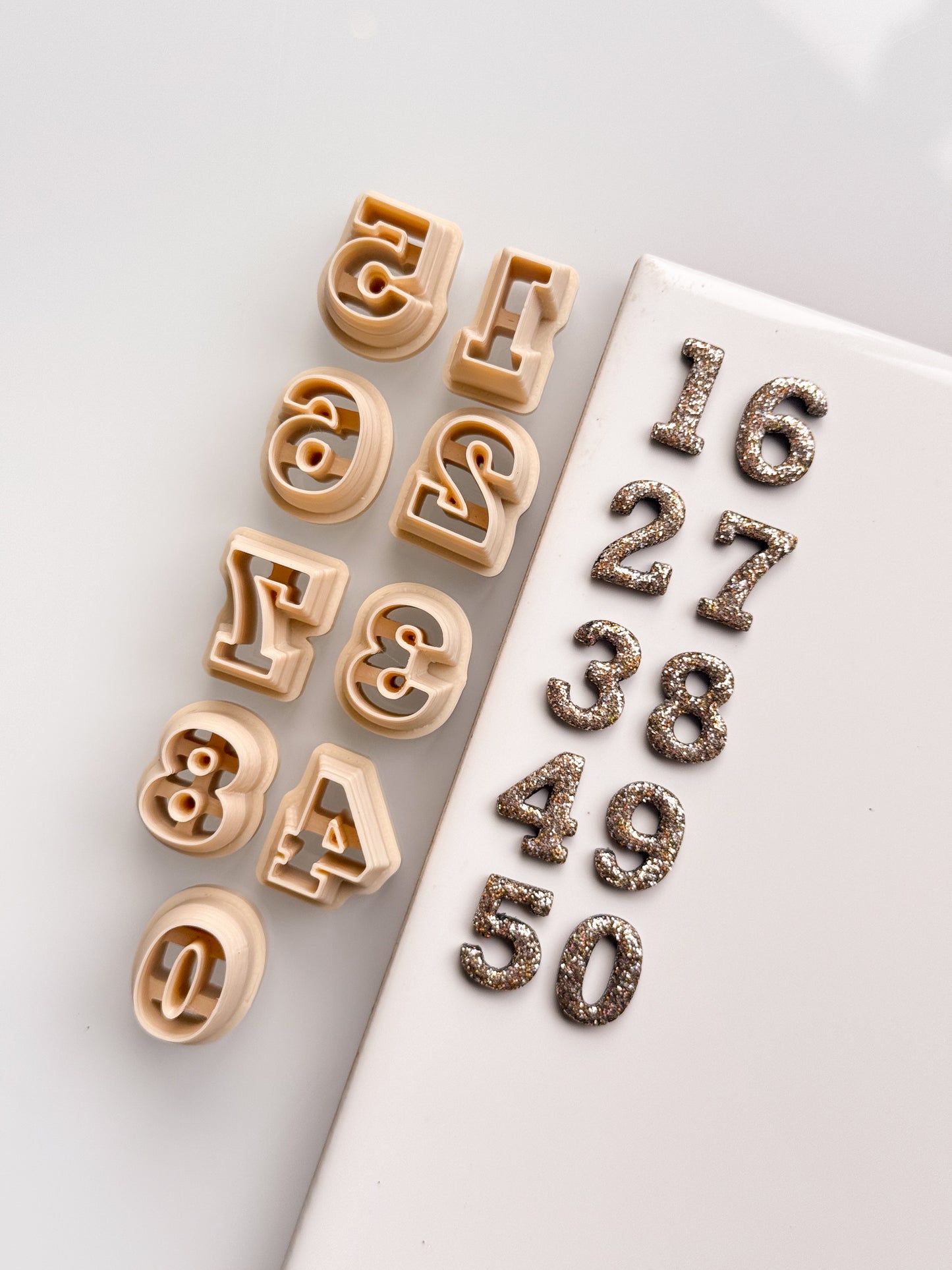 Numbers Set Clay Cutters 0-9