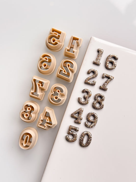 Numbers Set Clay Cutters 0-9