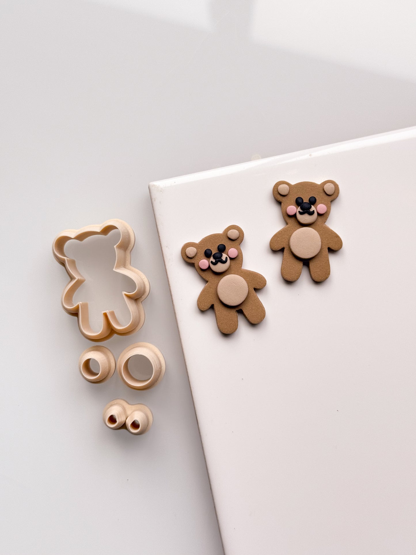 Cute Teddy Bear Builder Clay Cutter Set
