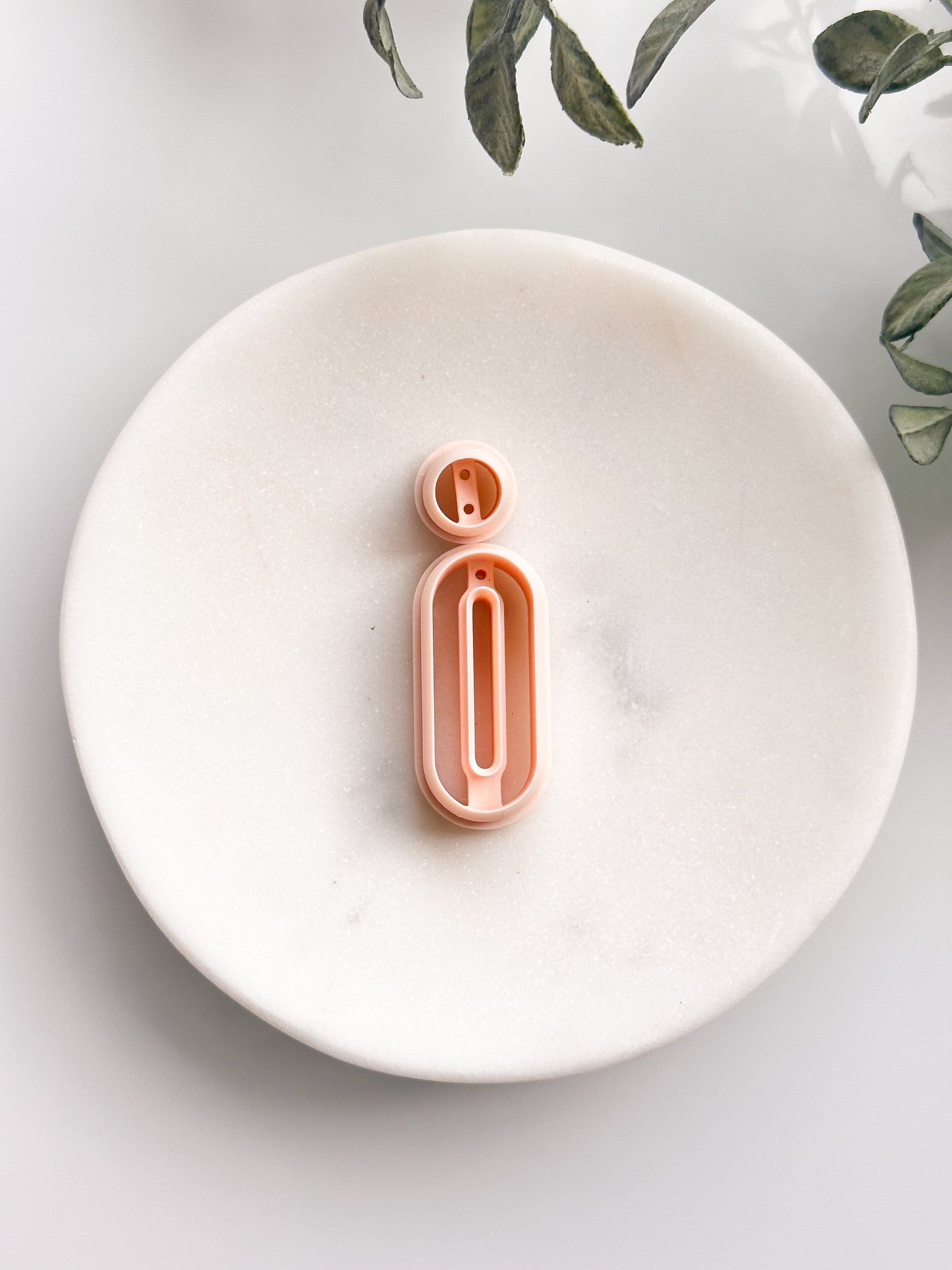 Skinny Long Windowed Oval Clay Cutter Set - Drill Guides