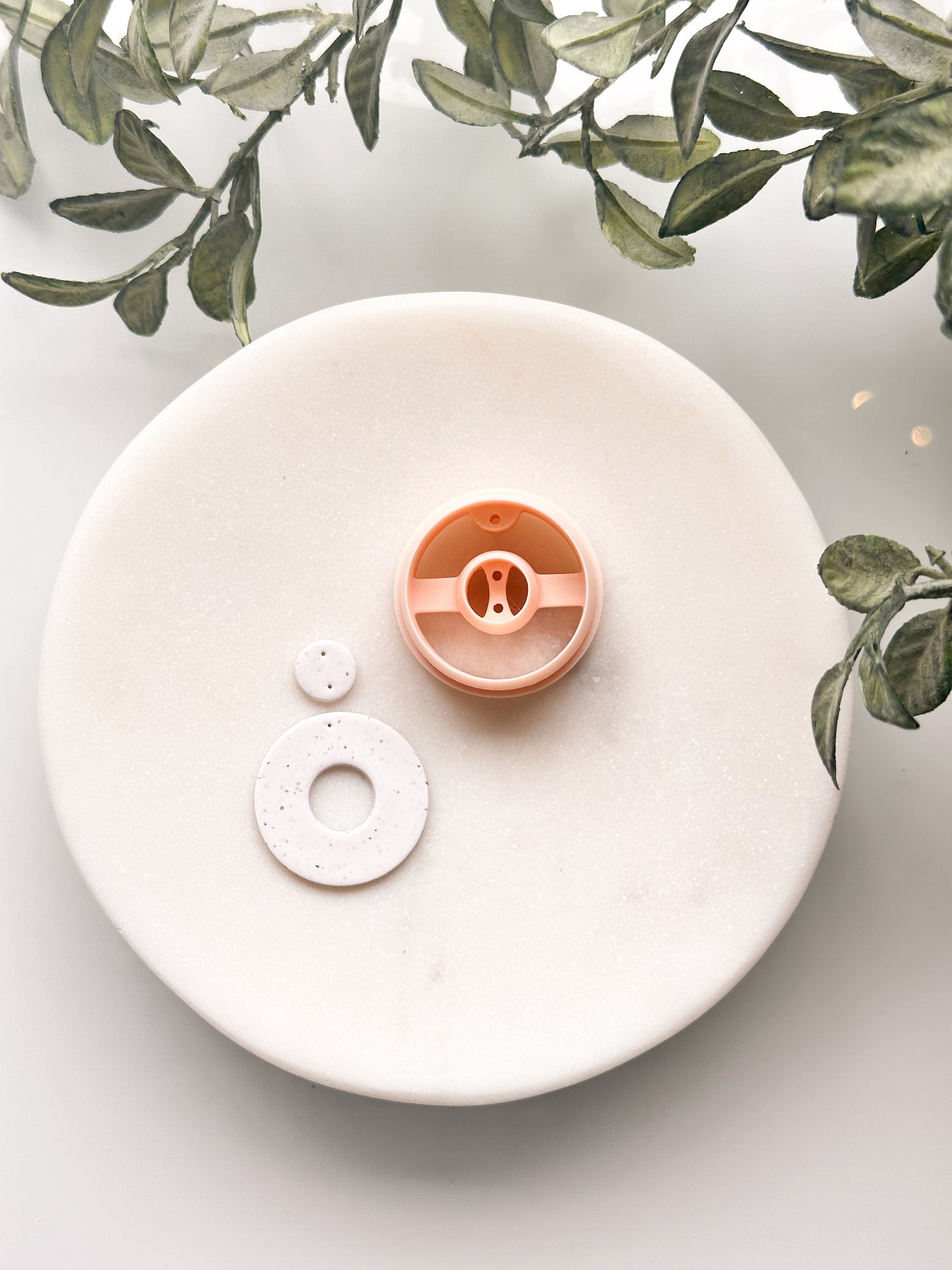 Classic Circle Donut Dangle Clay Cutter Set - Drill Guides