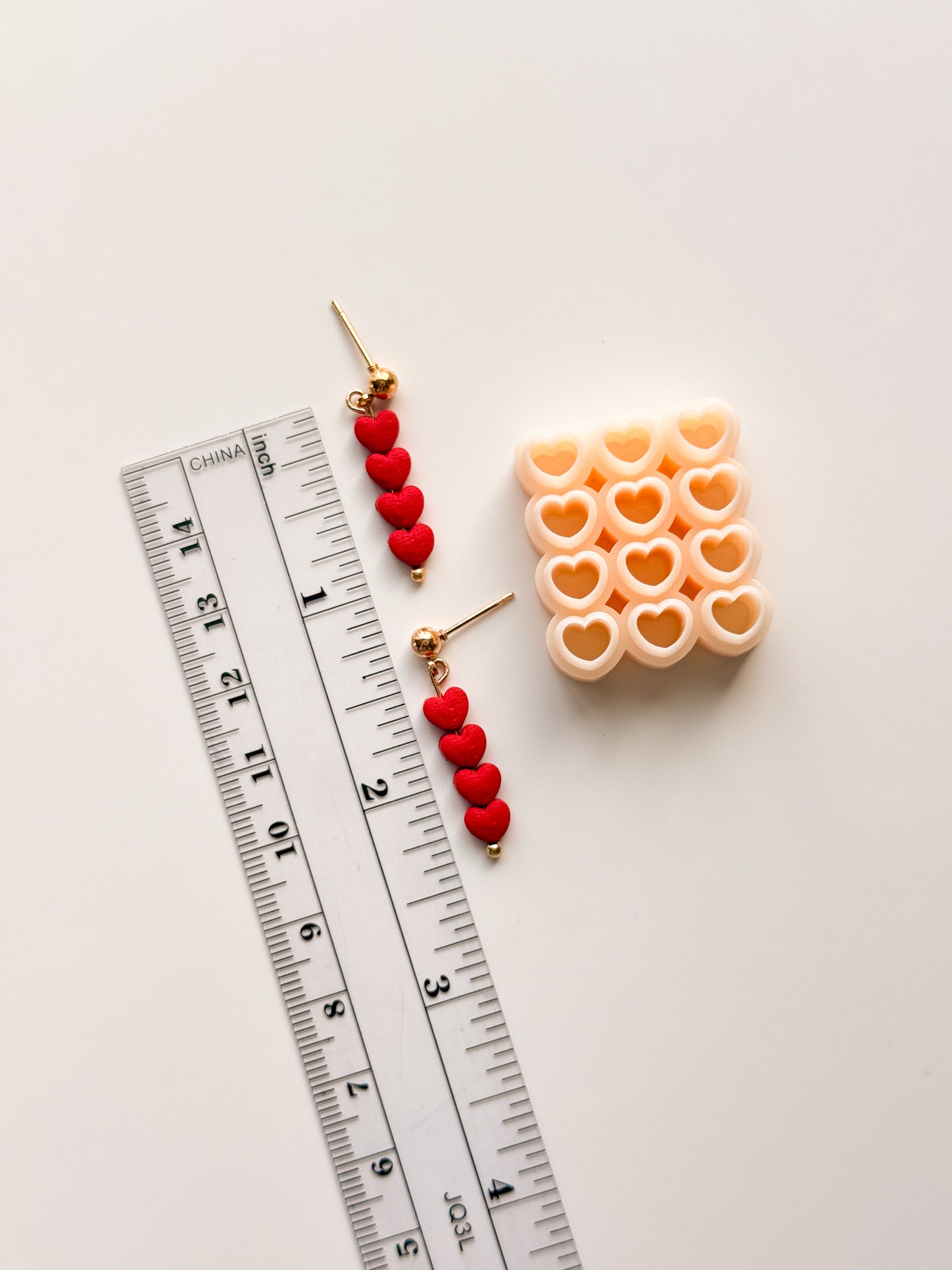 Heart Micro Cluster Resin Printed Clay Cutter