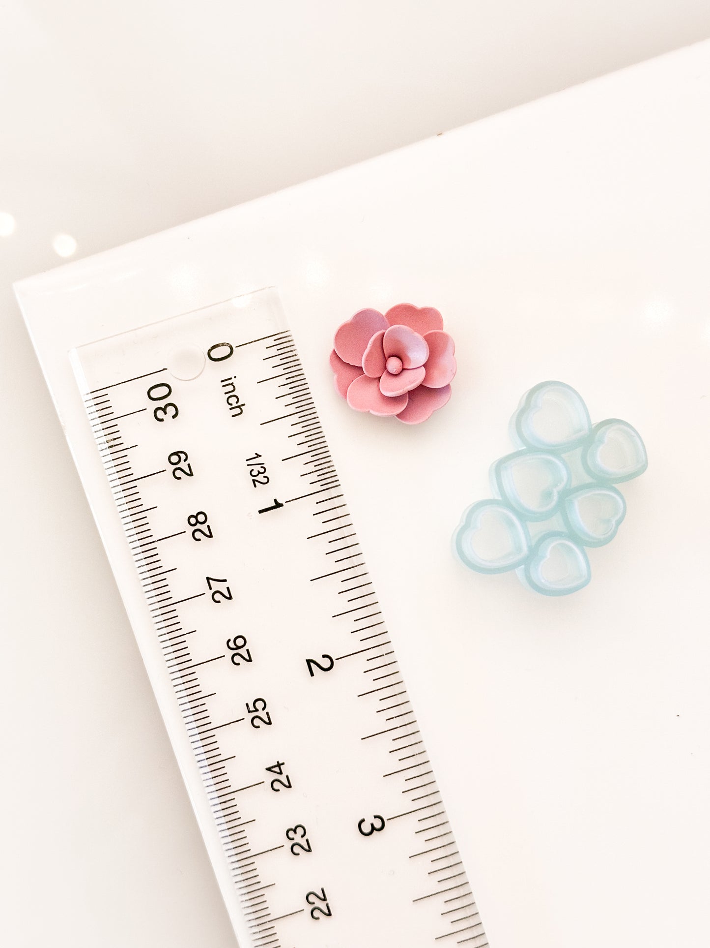 Heart Shaped Petal Micro Cluster Clay Cutter