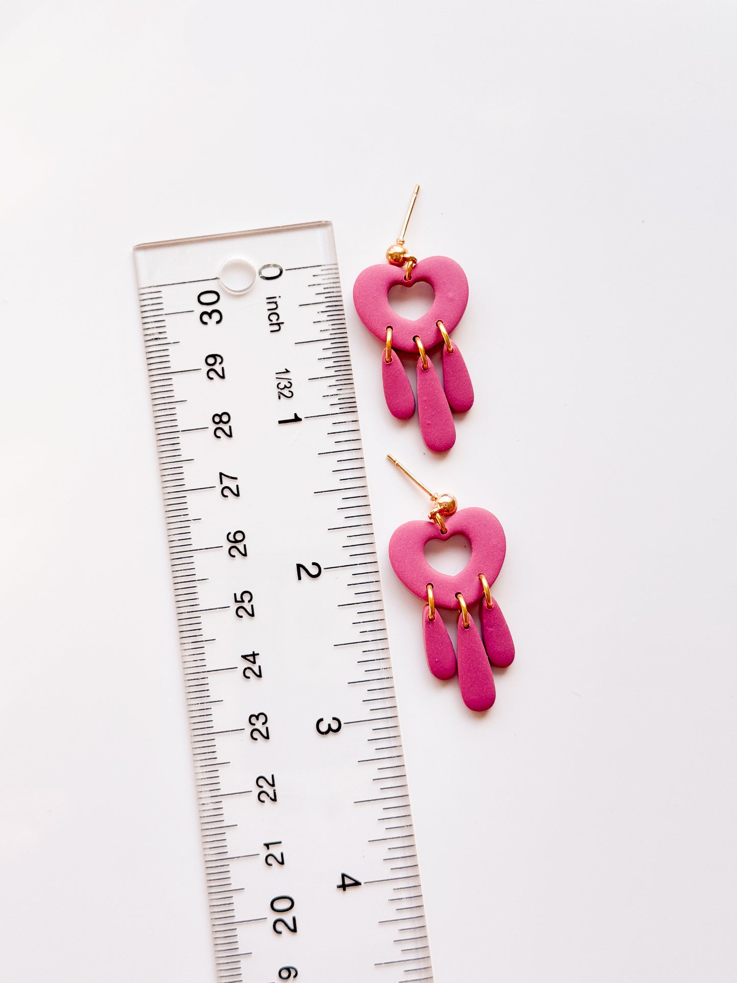 Sweet Heart Dangle Clay Cutter Set - Drill Guides