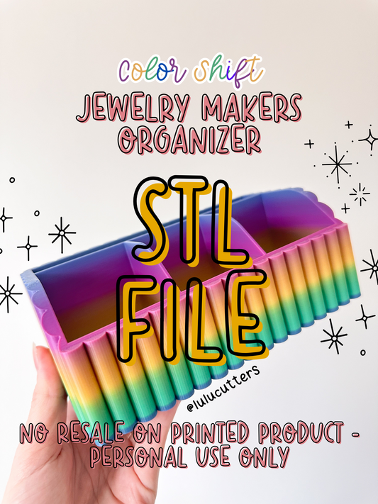 STL FILE Color Shift Jewelry Makers Organizer