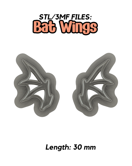 STL FILES - Bat Wings Clay Cutter