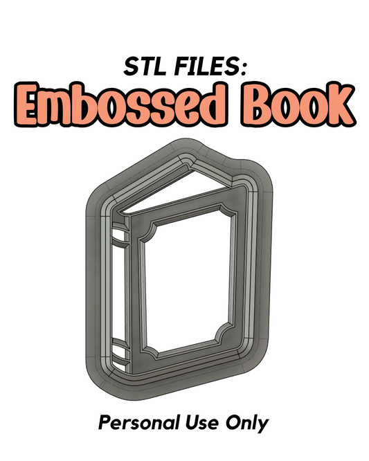 Embossed Book STL FILE
