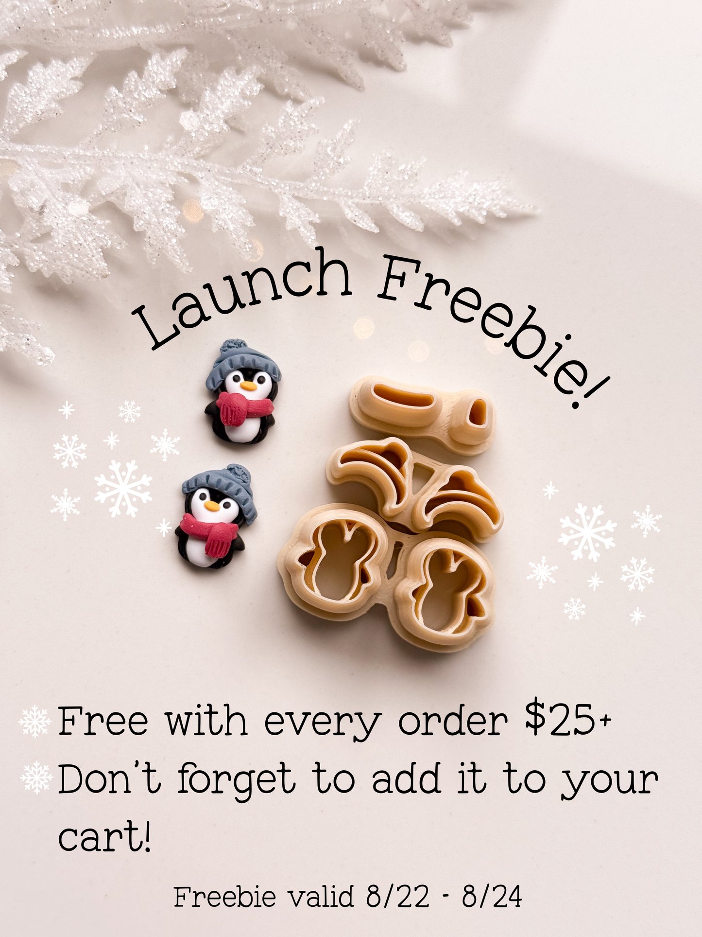 LAUNCH FREEBIE WITH ALL ORDERS $25+