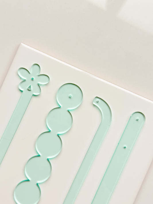 Sea Glass Earring Try-On Sticks