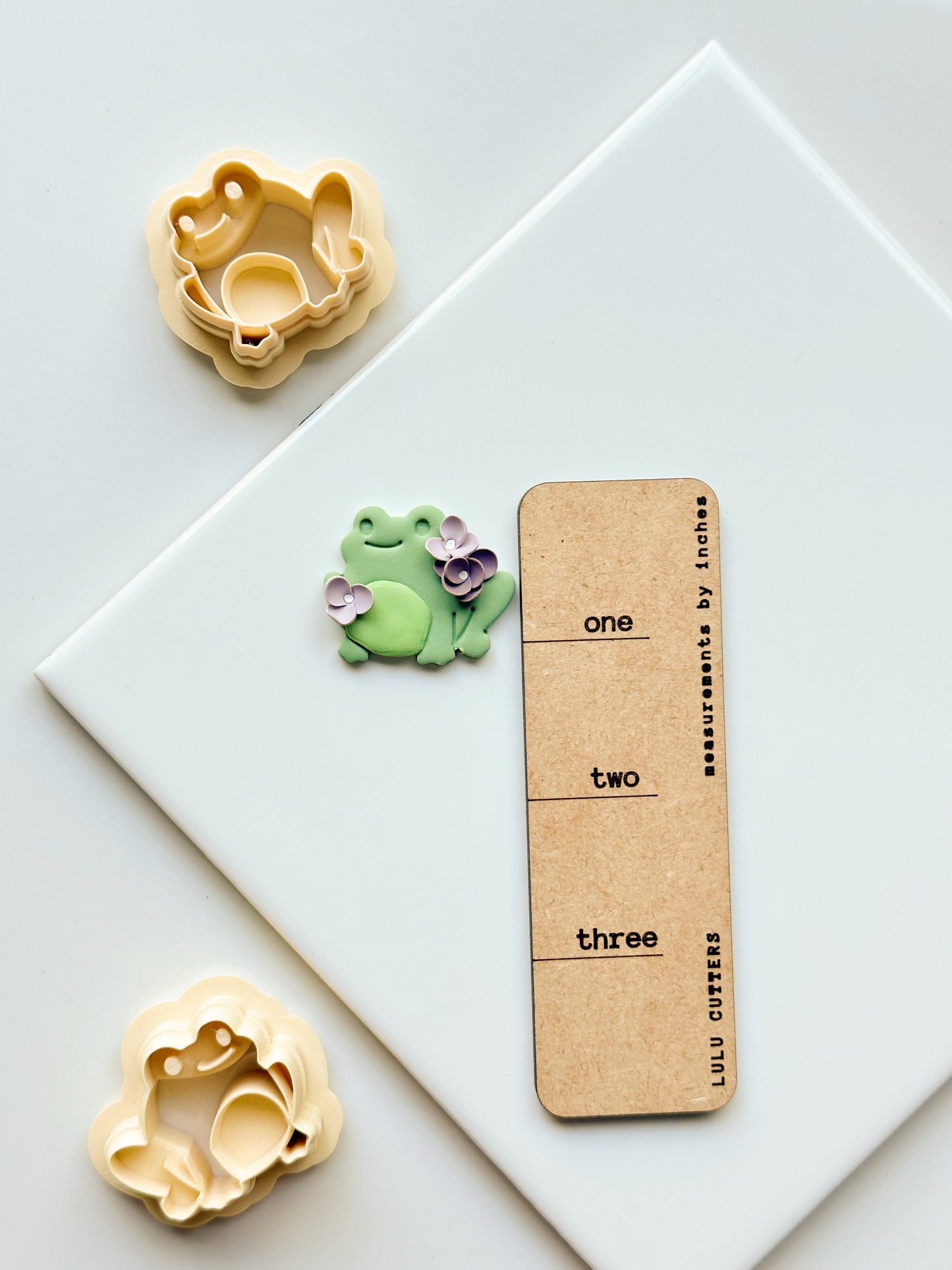 Happy Frogs Mirrored Clay Cutter