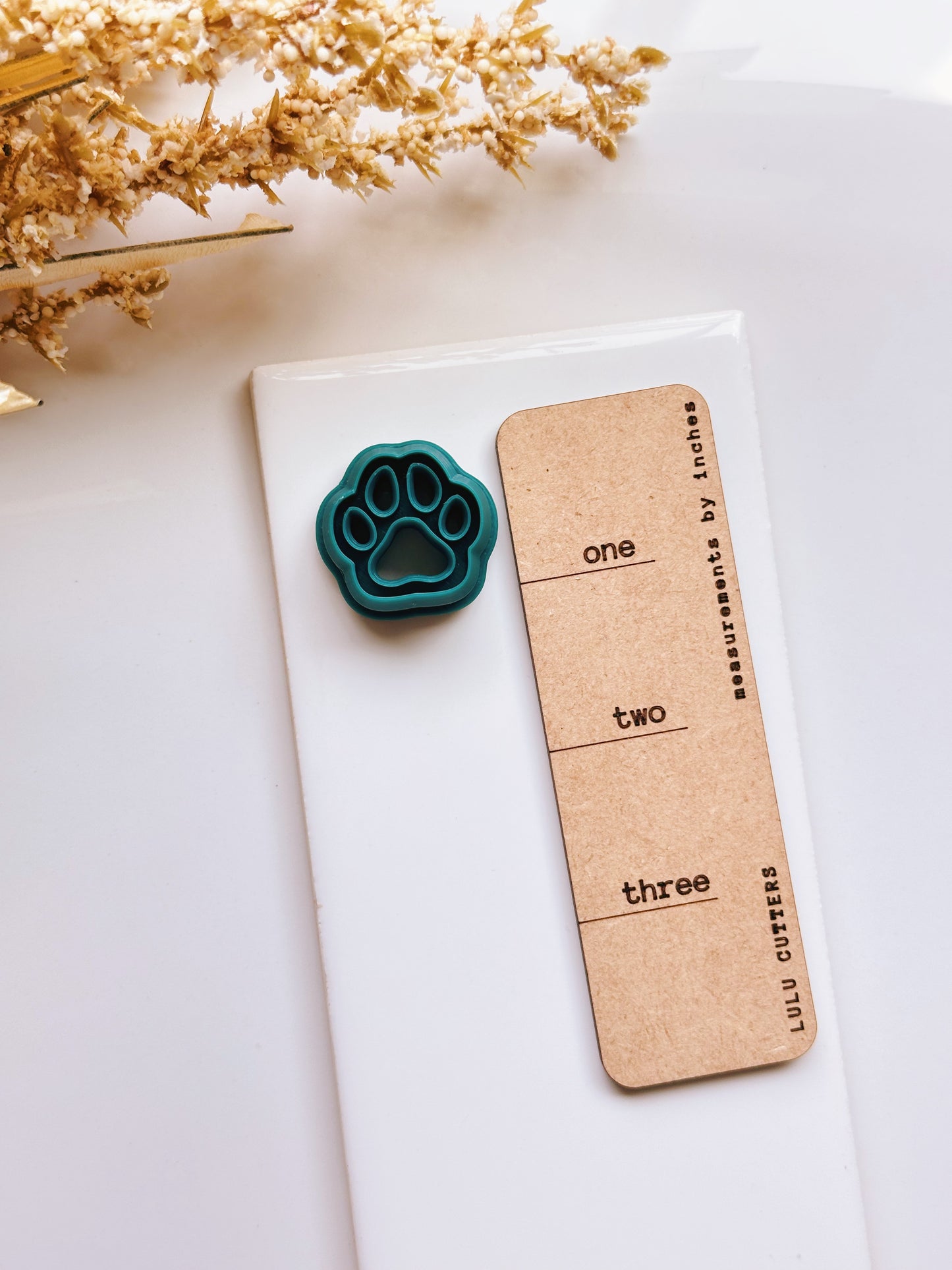 Cortador de arcilla con forma de huella de pata