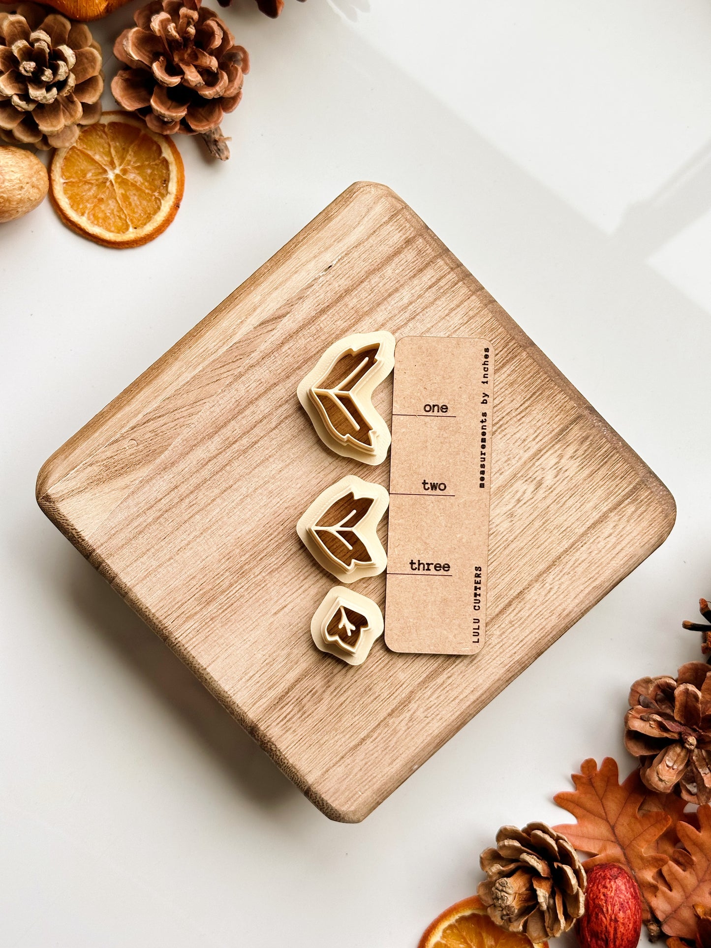 Leaf Trio Dangle Clay Cutter