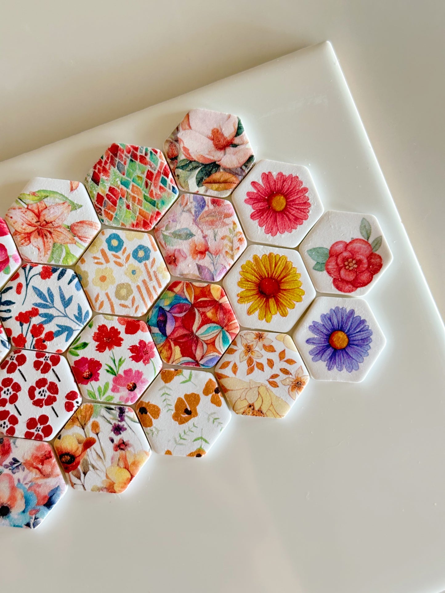 Bright Flower Singles Transfer Sheet