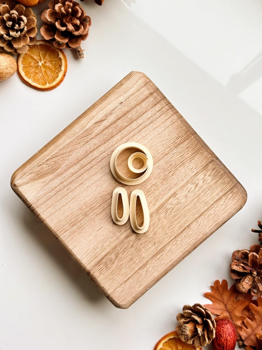 Crescent Trio Dangle Clay Cutter