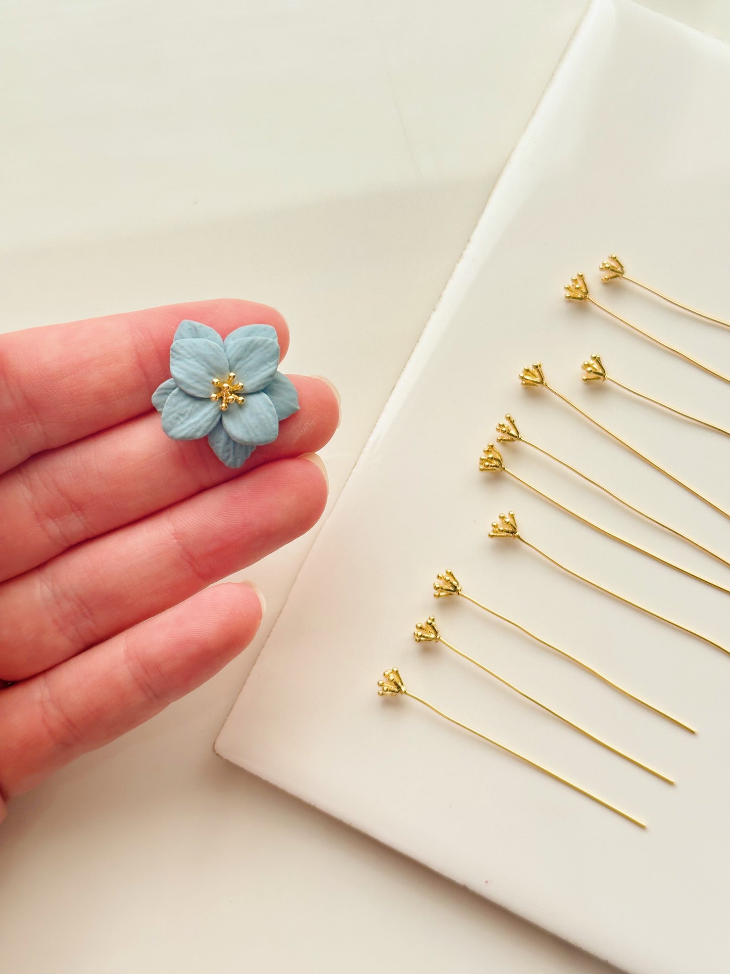 Flower Center No. 2 18k Gold Plated (10 PCS)